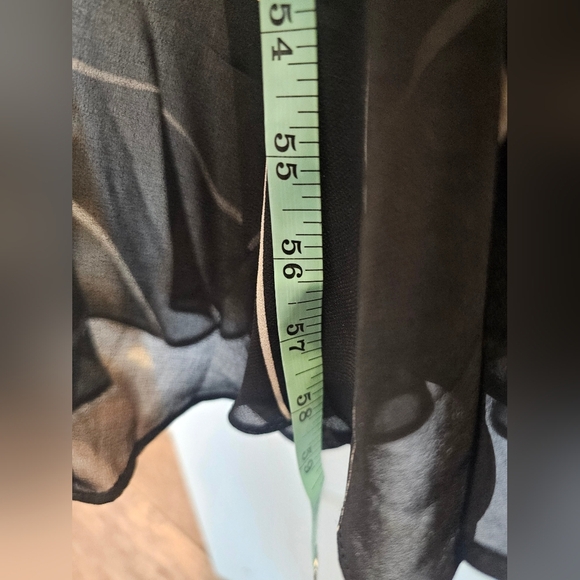 NWT! DKNY Womens Black WHITE Detail Sleeveless V Neck Maxi Dress SZ 16 - Picture 7 of 9